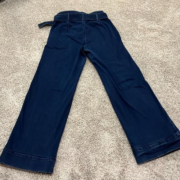 EUC A NEW DAY 8 Stretch Blue Jeans Denim Belted Wide Leg Hippie Casual - Picture 11 of 16